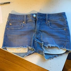 American Eagle Light Blue Jean Shorts